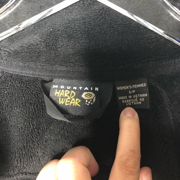 Mountain Hardwear Fleece Full Zip Jacket Black S - Picture 4 of 8